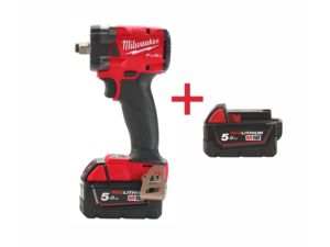 Aku rázový 1/2" uťahovák Milwaukee M18 FIW2F12-502X (339 Nm, 5,0 Ah) + batéria navyše ZADARMO